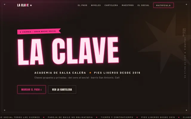Preview of the La Clave design