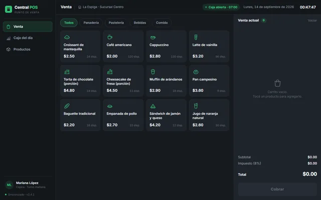 Preview of the Central POS design